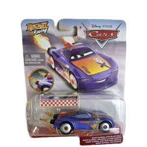 DISNEY Pixar CARS Rocket Racing BARRY DEPEDAL With Blast Wall DIECASET 1:55 NEW